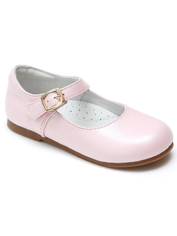Lamour Girls Pearlized Multi Color Gold Buckle Mary Jane Shoes 5 Toddler-2 Kids - SophiasStyle.com